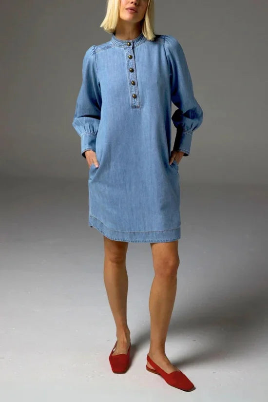 Zoe Kratzmann - Elocution Dress | Light Wash Denim