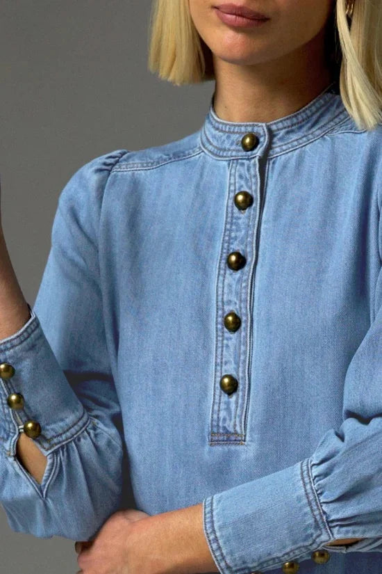 Zoe Kratzmann - Elocution Dress | Light Wash Denim