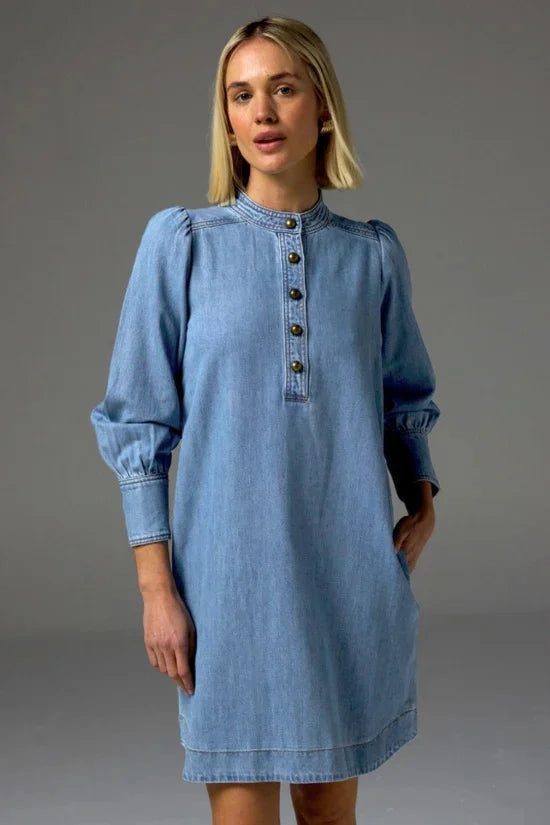 Zoe Kratzmann - Elocution Dress | Light Wash Denim