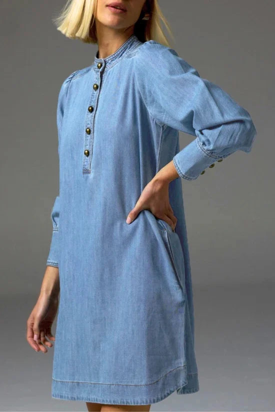 Zoe Kratzmann - Elocution Dress | Light Wash Denim