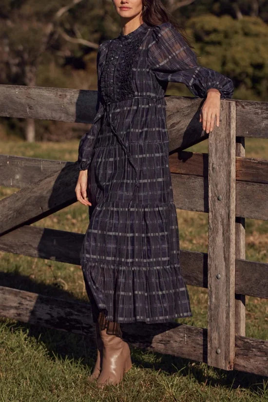 Zoe Kratzmann - Zeal Dress | Ink Black Check