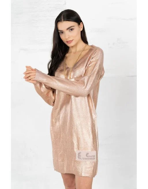 Elisa Cavaletti - Metallic Dress | Rose Gold