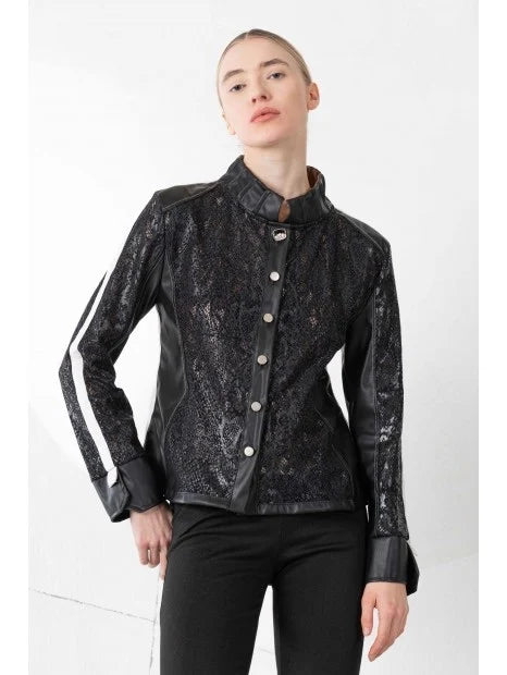 Elisa Cavaletti - Leather Look Blouse