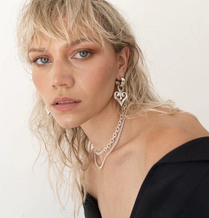 Mountain and Moon - Bella Earrings | Silver