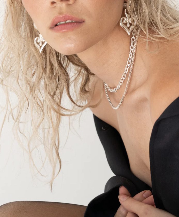 Mountain and Moon - Bella Earrings | Silver