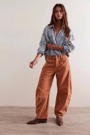 Free People - Good Luck Barrel Jean | Ginger Root