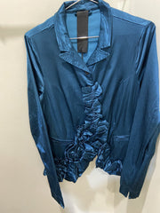 Rundholz - Ruffle Blazer | Ink