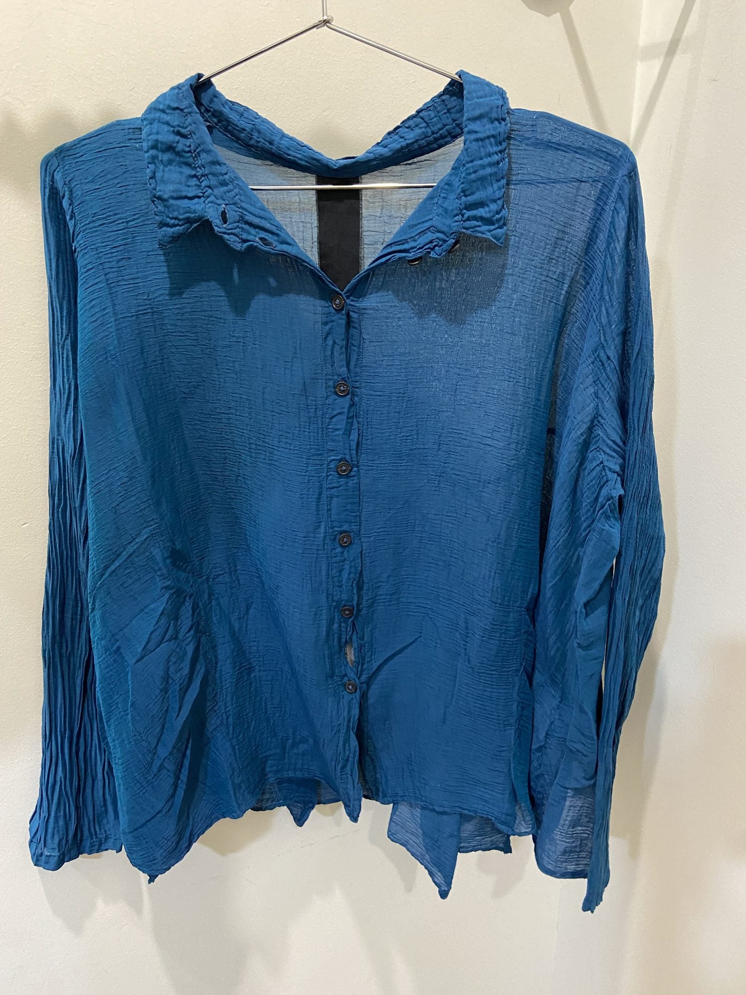 Rundholz - Cotton/Silk Shirt | Teal