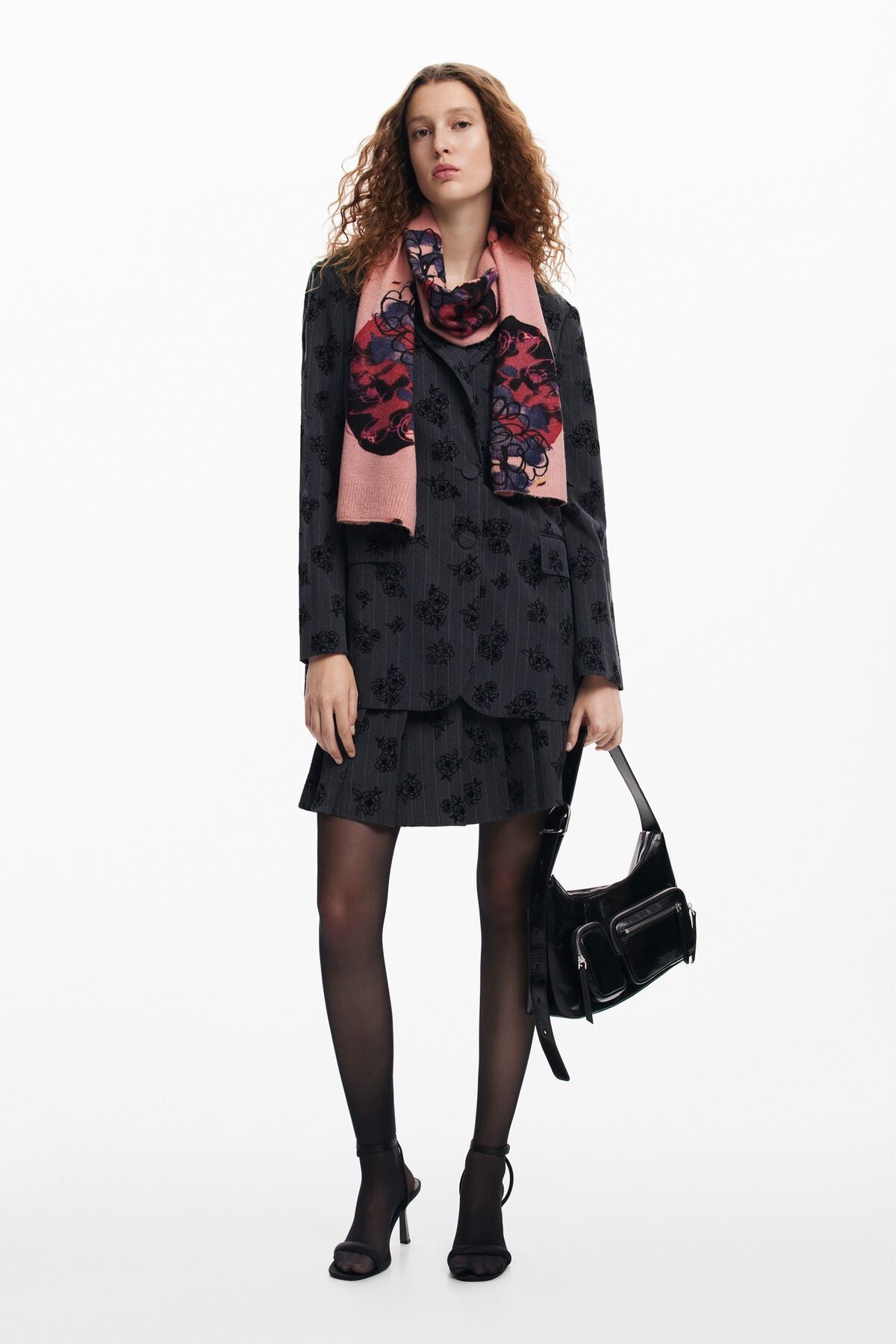Desigual - Flower Scribble Scarf