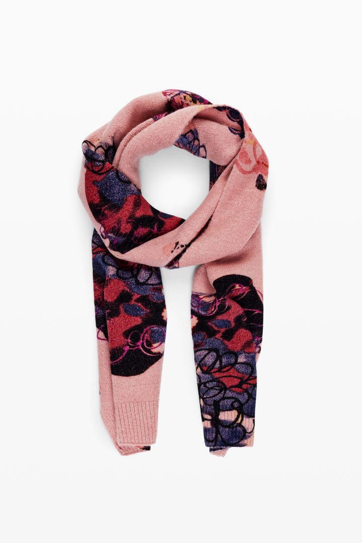 Desigual - Flower Scribble Scarf