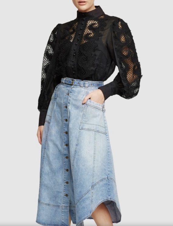 MOS the Label - Victoriana Lace Blouse| Black