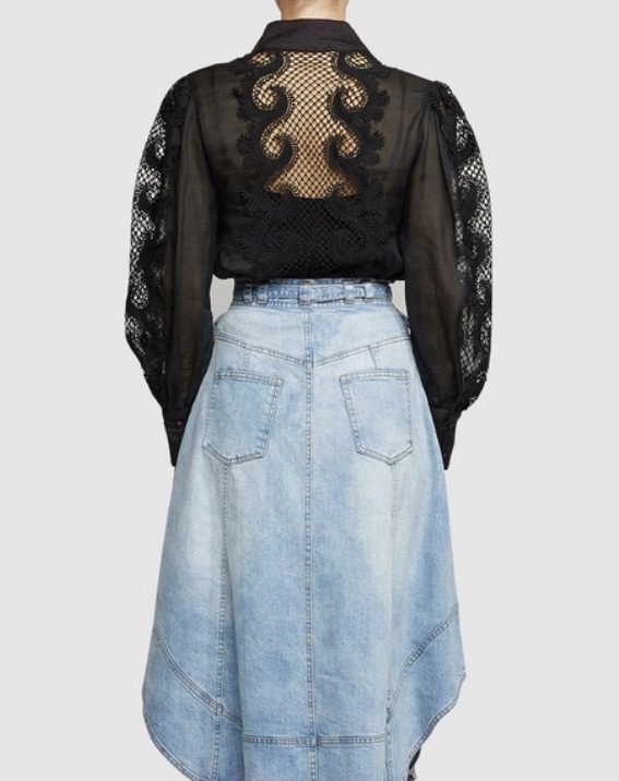 MOS the Label - Victoriana Lace Blouse| Black