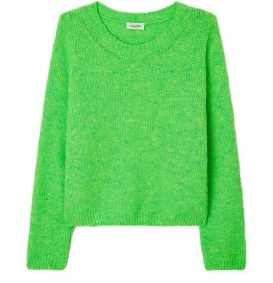 American Vintage - Cikoya Sweater | Fluro Green