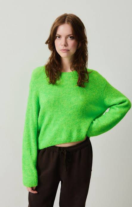 American Vintage - Cikoya Sweater | Fluro Green