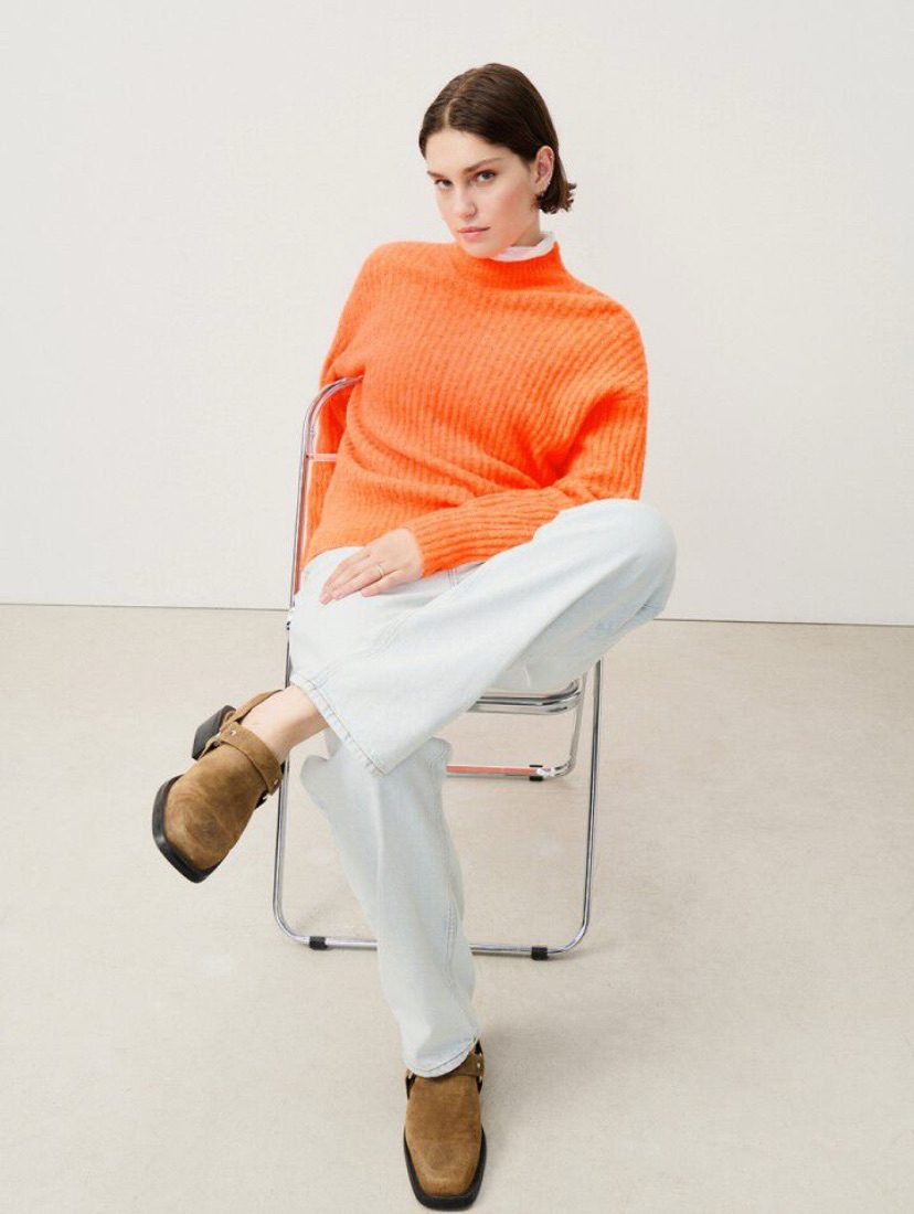 American Vintage - Cikoya Sweater | Fluorescent Carrot