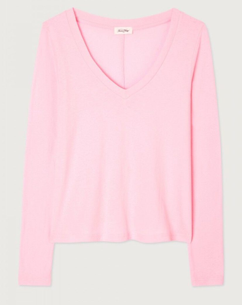 American Vintage - Gamipy Long Sleeve Tee | Cherry Blossom