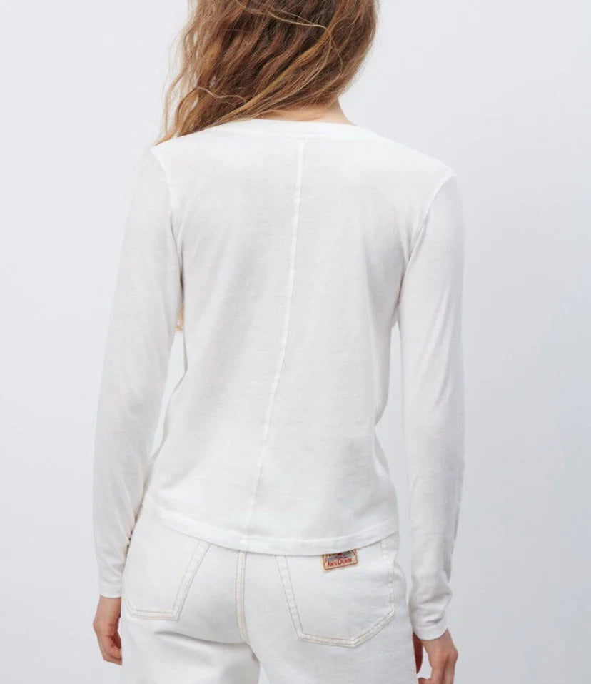 American Vintage - Gamipy Long Sleeve Tee | White