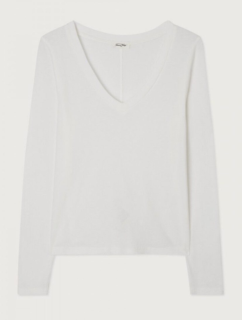 American Vintage - Gamipy Long Sleeve Tee | White