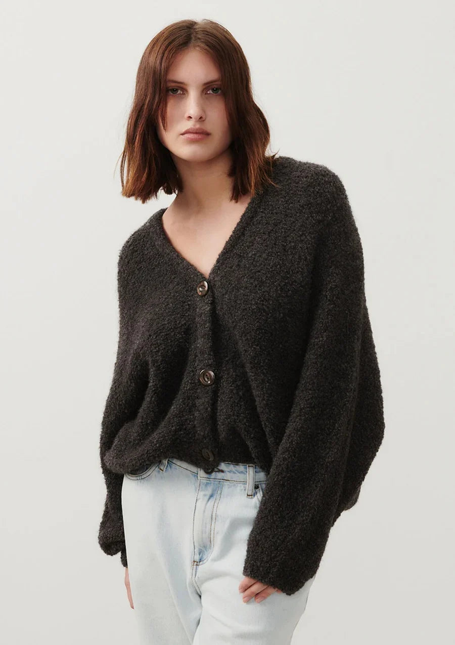 American Vintage - Zolly Cardigan | Charcoal Melange
