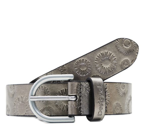 Desigual - Belt | Embossed Silver