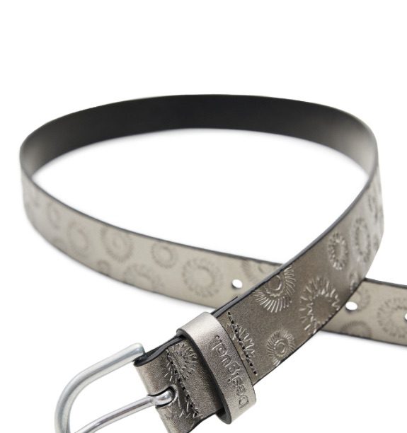 Desigual - Belt | Embossed Silver