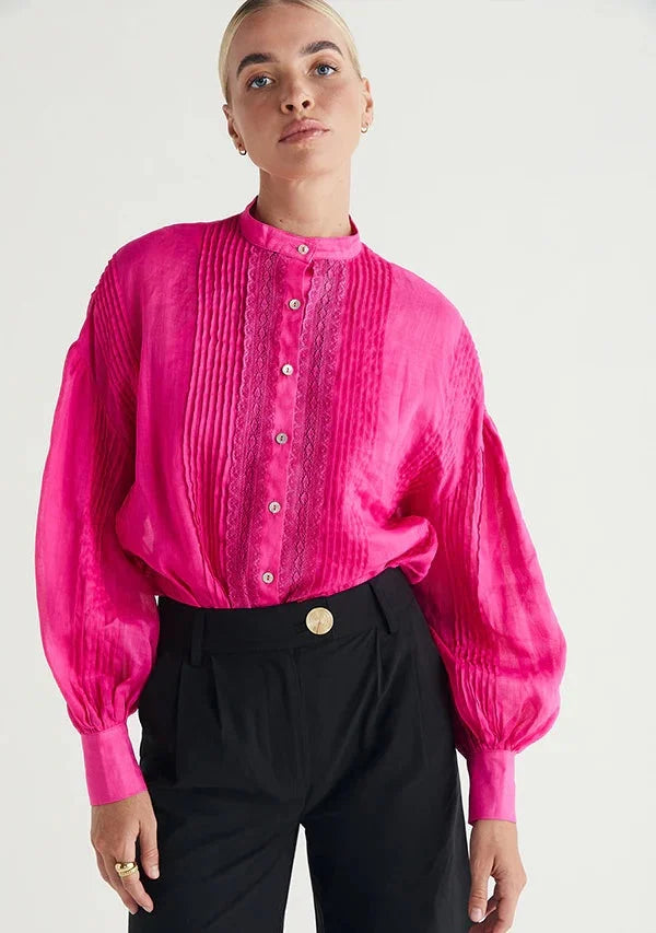 Mos the Label - Anastasia Blouse | Cerise