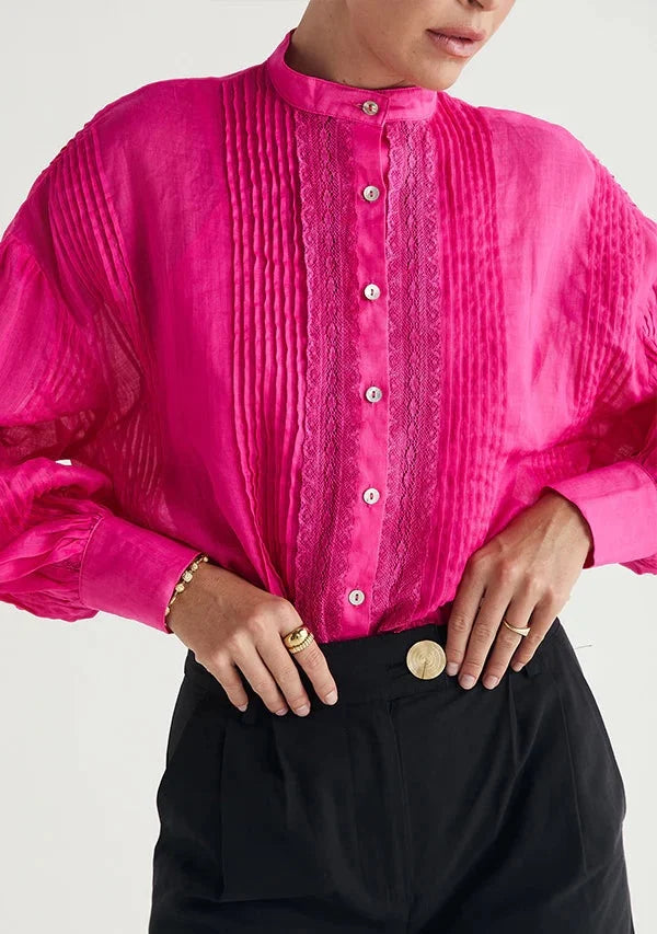 Mos the Label - Anastasia Blouse | Cerise