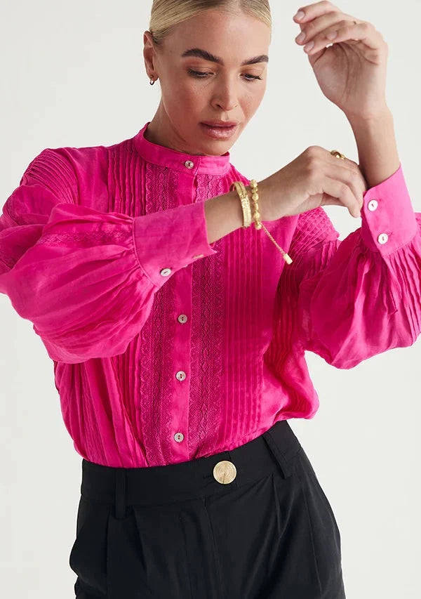 Mos the Label - Anastasia Blouse | Cerise