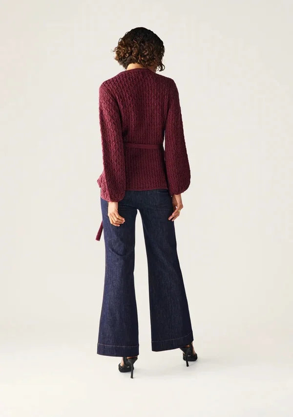 Mos the Label - Furilia Knit Top | Cherry Lacquer