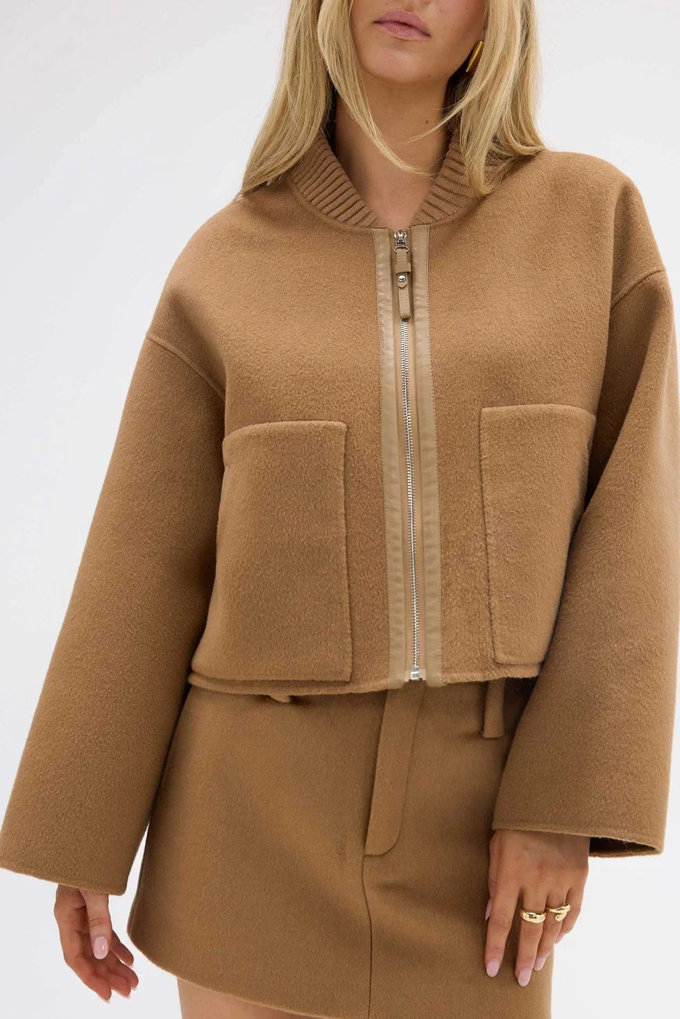 Bubish Luxe - Bonnie Wool Bomber Jacket