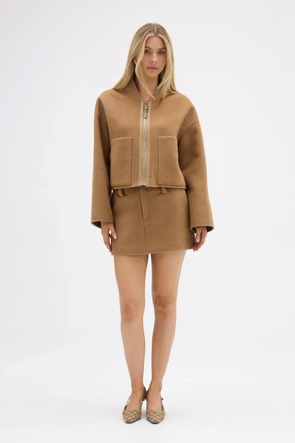 Bubish Luxe - Bonnie Wool Bomber Jacket