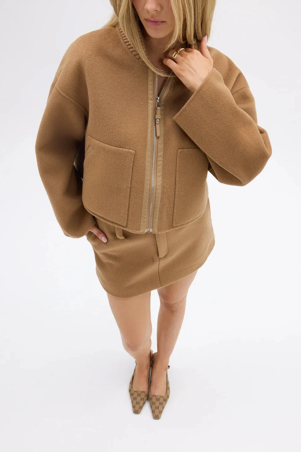 Bubish Luxe - Bonnie Wool Bomber Jacket
