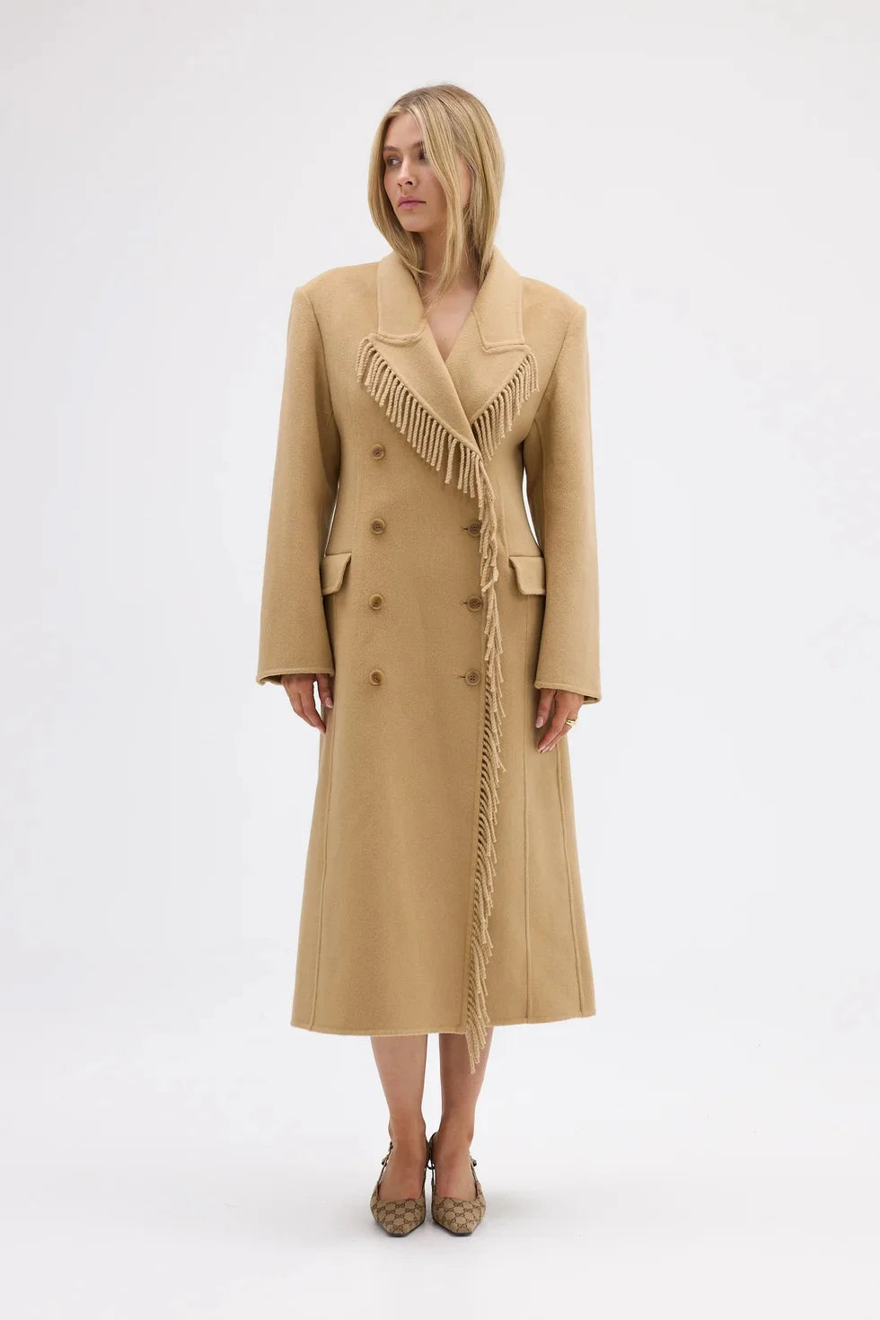 Bubish Luxe - Kate Fringe Wool Coat