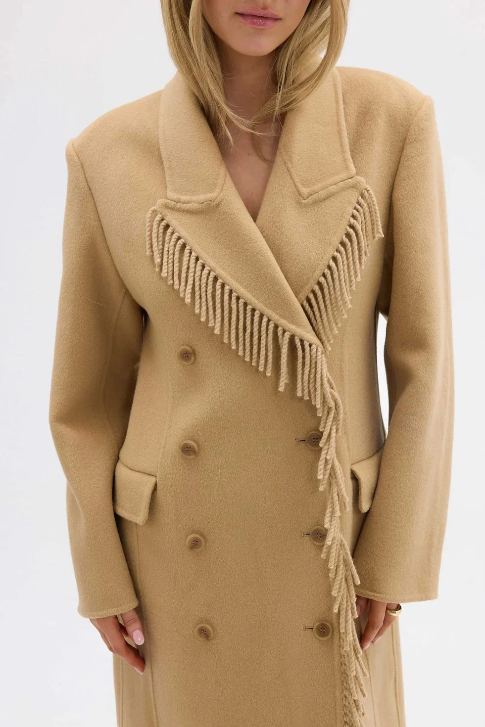 Bubish Luxe - Kate Fringe Wool Coat