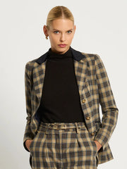 Moss and Spy - Blair Blazer | Chocolate - Torso