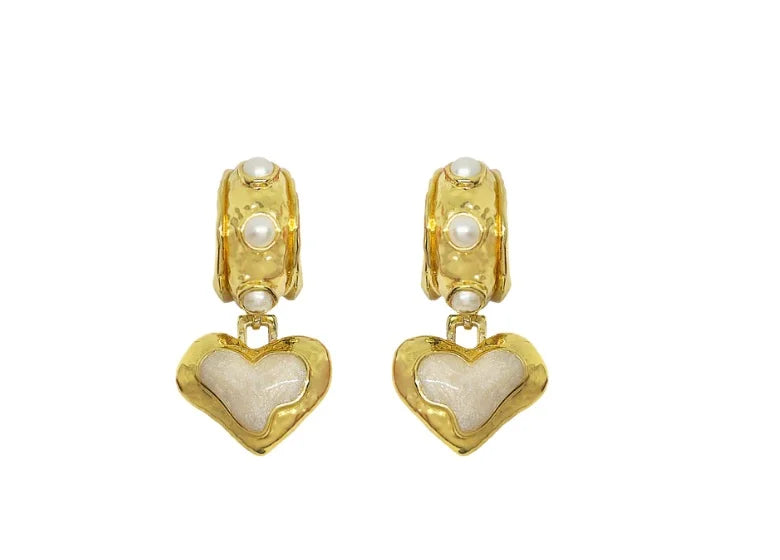 Mountain and Moon - Elena Earrings | Gold