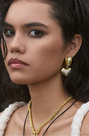 Mountain and Moon - Elena Earrings | Gold