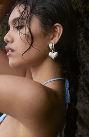 Mountain and Moon - Elena Earrings | Silver