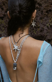 Mountain and Moon - Atlas Necklace | Silver