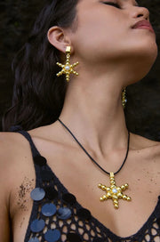 Mountain and Moon - Atlas Necklace | Gold