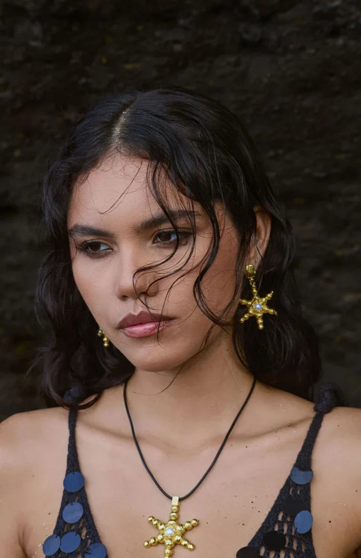 Mountain and Moon - Thea Earrings | Gold