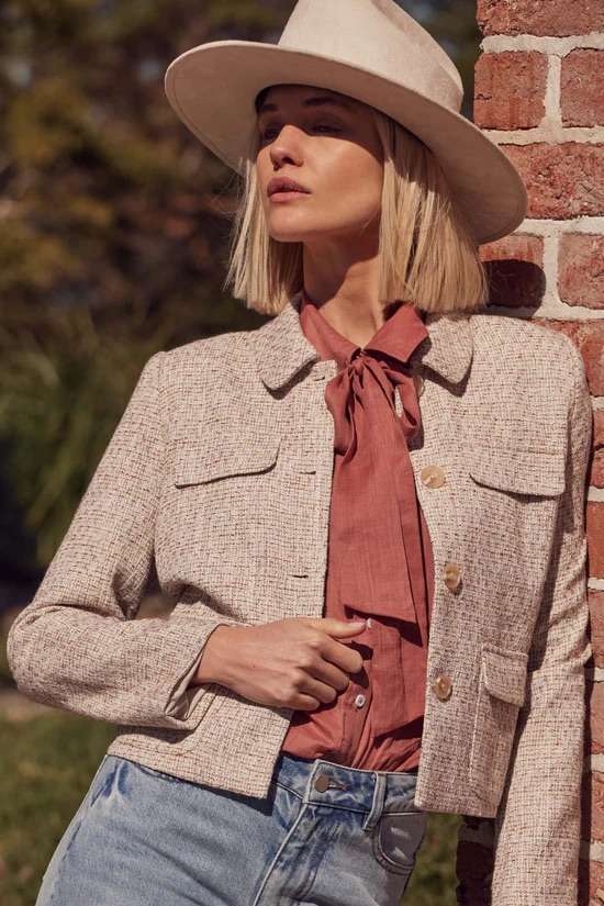 Zoe Kratzmann - Adjoin Jacket | Biscuit Boucle