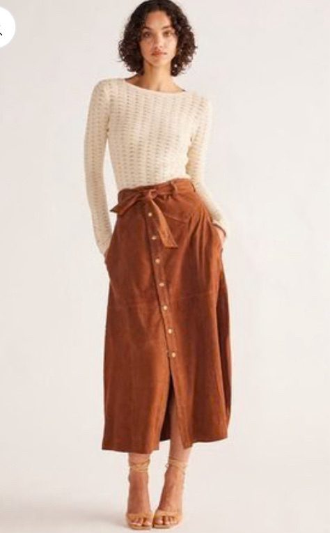 Mos the Label - Natalie Suede Skirt