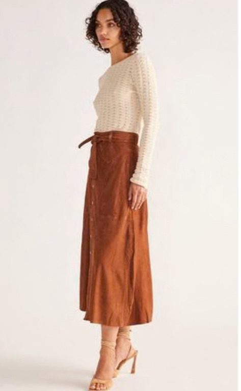 Mos the Label - Natalie Suede Skirt