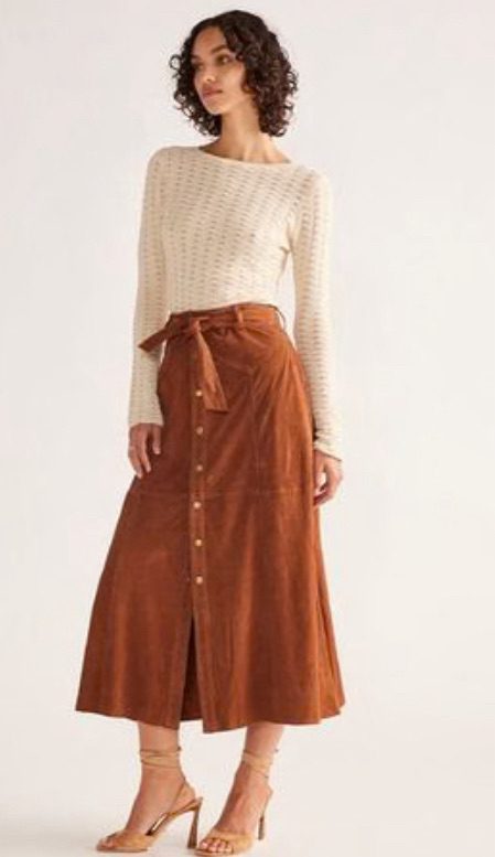 Mos the Label - Natalie Suede Skirt