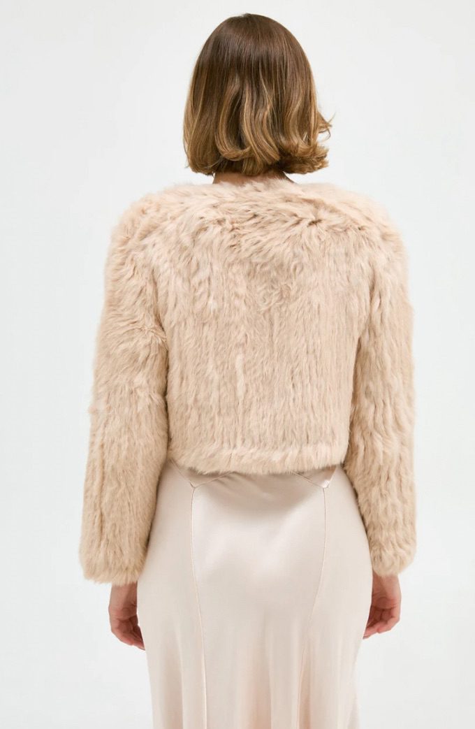 Bubish - Lola Crop Fur | Oatmeal