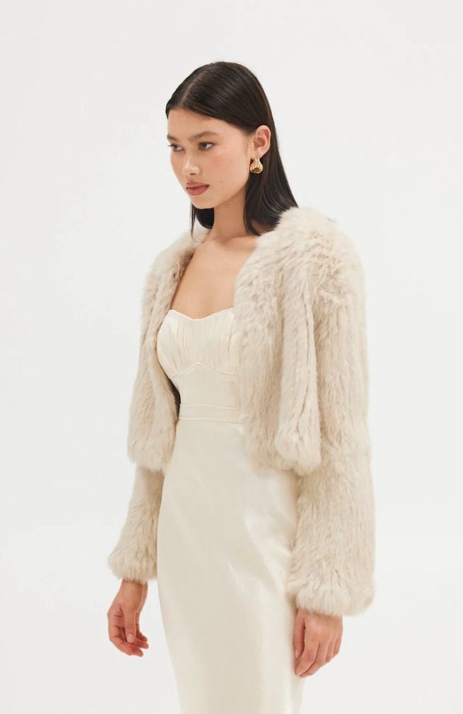 Bubish - Lola Crop Fur | Creme Brulee