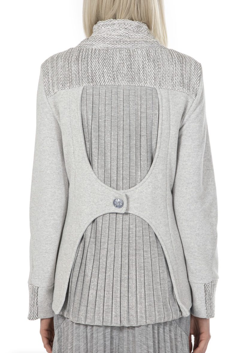 Elisa Cavaletti - Grey Jacket with Embroidery