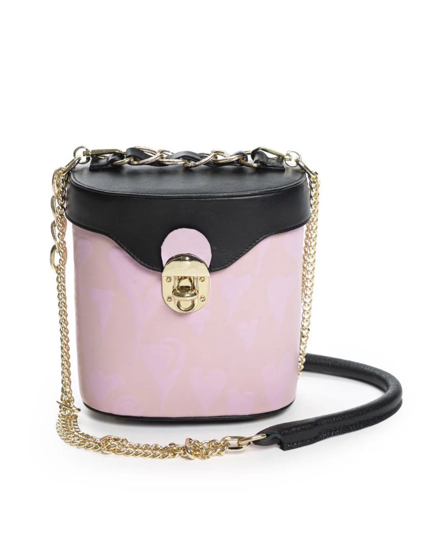 Elisa Cavaletti - Pink and Black Crossbody Bag