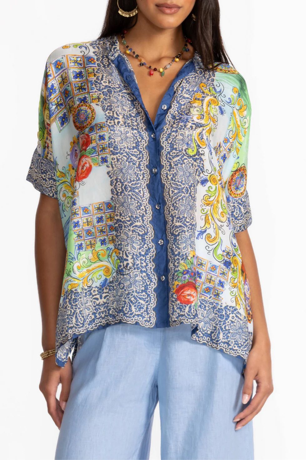 Johnny Was - Shiro Button Down Shirt